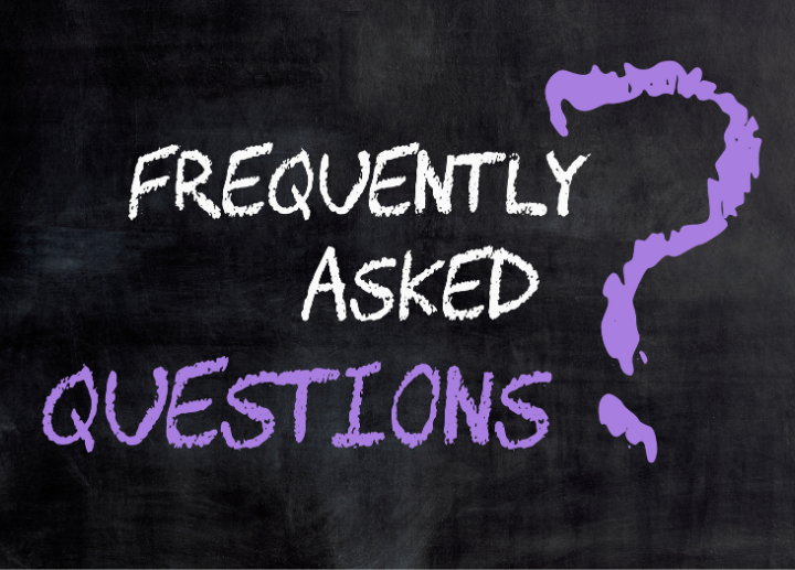 frequently asked questions drawn on a chalkboard
